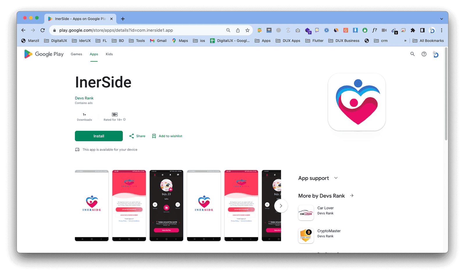 InerSide Mobile App » DevsRank