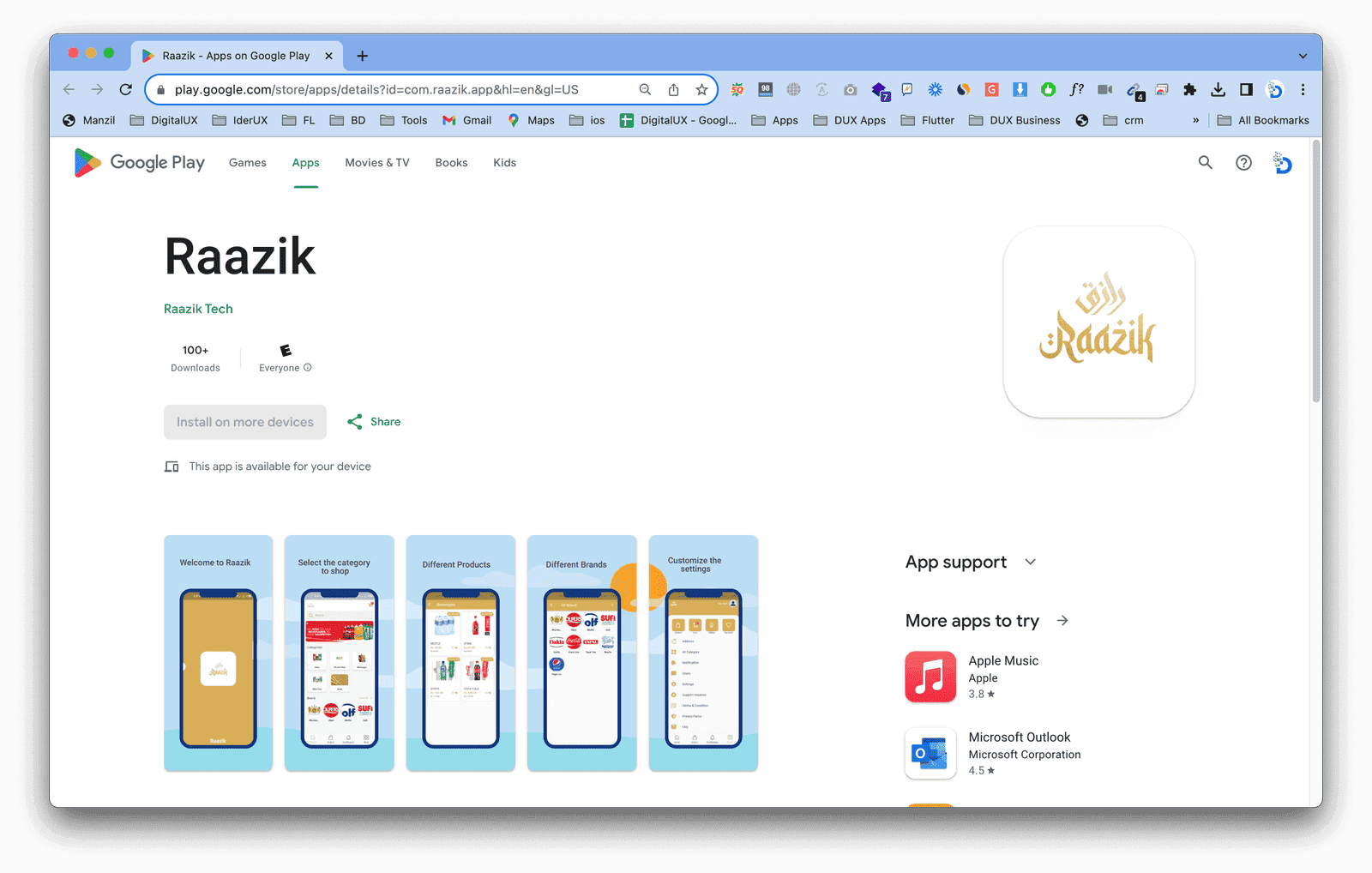 Raazik Mobile App » DevsRank