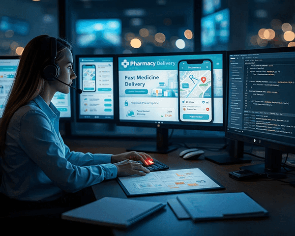 Pharmacy delivery app development for medicine ordering and dispatch