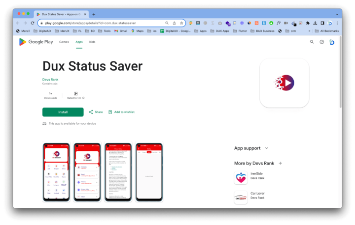 Dux Status Saver Mobile App