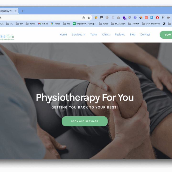 physio cure website