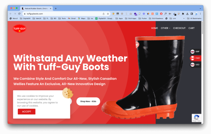 Tuff Guy Boots Website