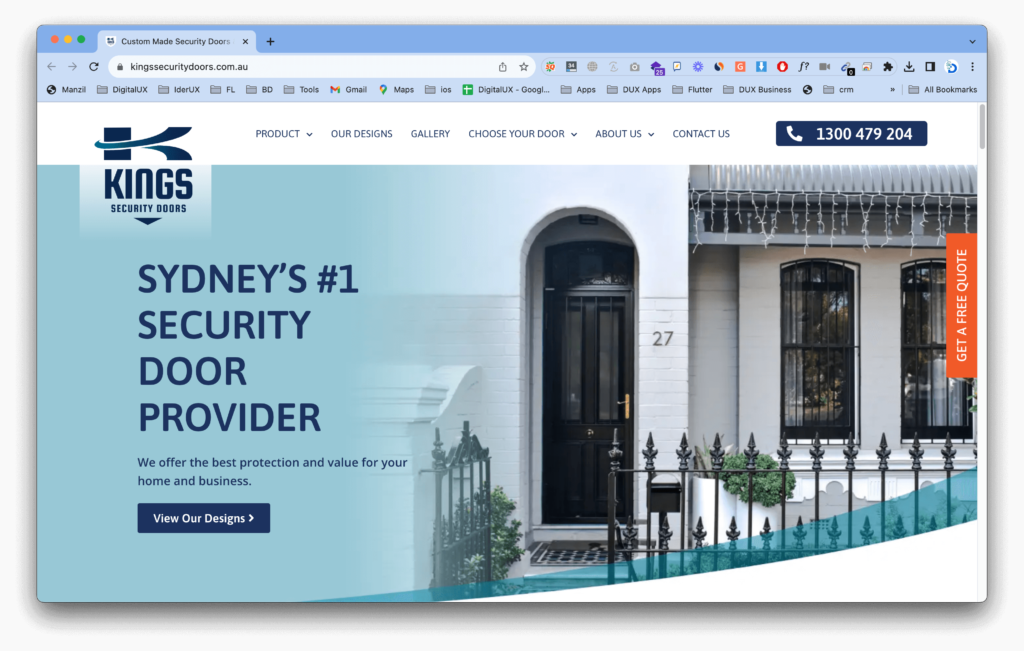 Kings Security Doors Website